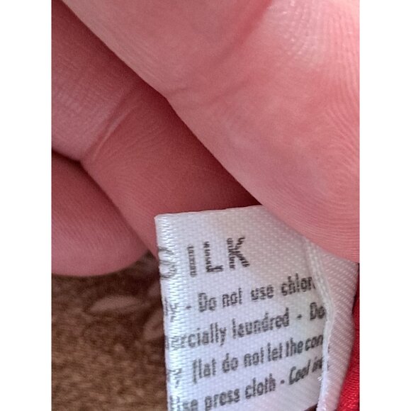 Vintage Italy Silk Butterfly Print Scarf With Red Border 34" X 34" Square - Picture 9 of 9